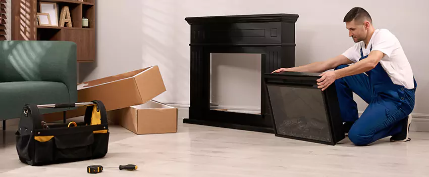 Old Rusted Metal Fireplace Repair And Replacement in Coppell, TX