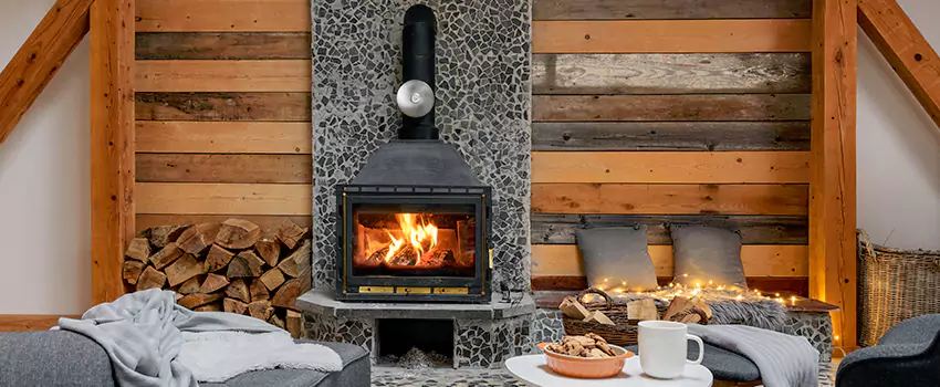 Thelin Hearth Products Direct Vent Gas Stove Fireplace Inspection in Coppell, Texas